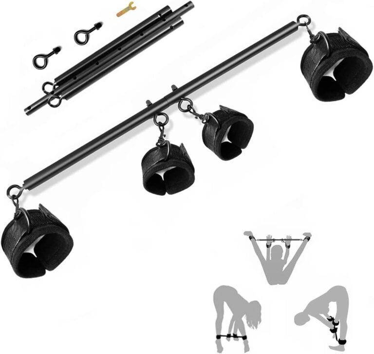 Adjustable BDSM Spreader Bar with Wrist and Ankle Cuffs
